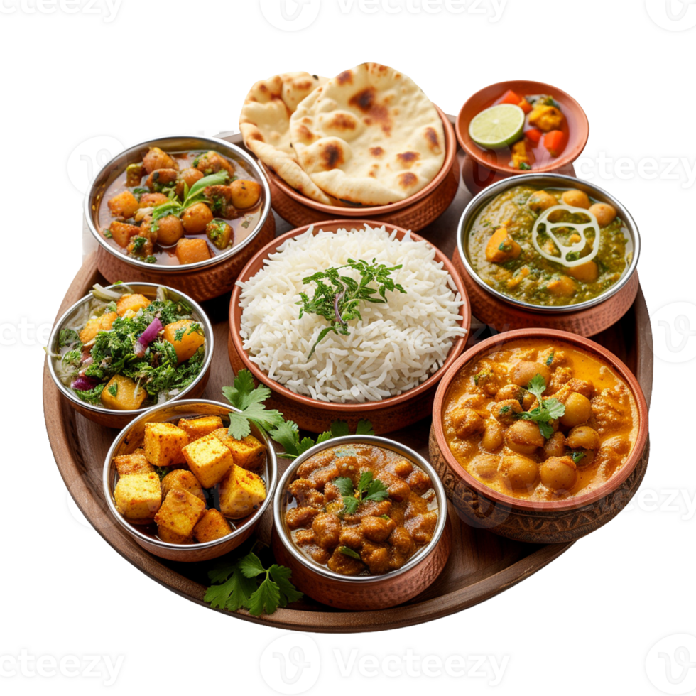 indian-cuisine-on-transparent-background-png